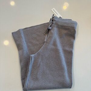 Olivaceous Wide Leg Knit Pants